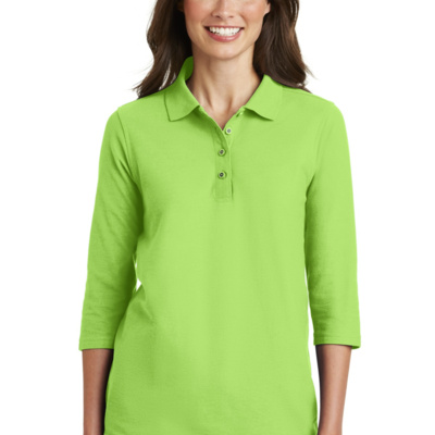 Port Authority Women's Silk Touch 3/4 Sleeve Polo L562 Women's Silk Touch 3/4 Sleeve Polo Thumbnail