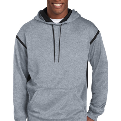 Sport Tek Tech Fleece Colorblock Hooded Sweatshirt F246 Tech Fleece Colorblock Hooded Sweatshirt Thumbnail