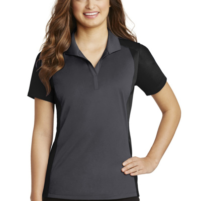 Sport Tek Women's Colorblock Micropique Sport Wick ® Polo LST652 Women's Colorblock Micropique Sport Wick ® Polo Thumbnail