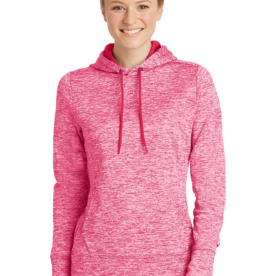 Sport Tek Women's PosiCharge ® Electric Heather Fleece Hooded Pullover LST225 Women's PosiCharge ® Electric Heather Fleece Hooded Pullover Thumbnail