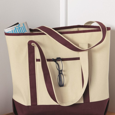 Q-Tees 34.6L Large Canvas Deluxe Tote Q1500 34.6L Large Canvas Deluxe Tote Thumbnail