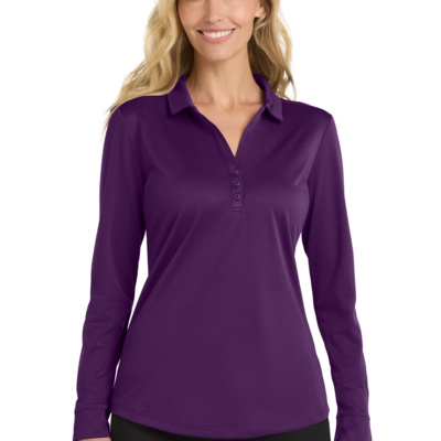 Port Authority Women's Silk Touch Performance Long Sleeve Polo L540LS Women's Silk Touch Performance Long Sleeve Polo Thumbnail