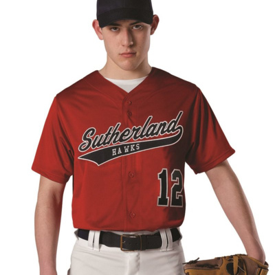 Alleson Athletic Youth Dura Light Mesh Baseball Jersey 52MFFJY Youth Dura Light Mesh Baseball Jersey Thumbnail