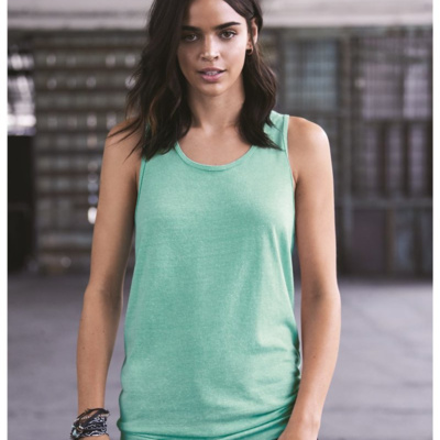 Jerzees Women's Snow Heather Jersey Racerback Tank Top 88WTKR Women's Snow Heather Jersey Racerback Tank Top Thumbnail