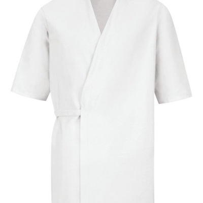 Red Kap Men's Collarless Poplin Butcher Wrap WP18 Men's Collarless Poplin Butcher Wrap Thumbnail