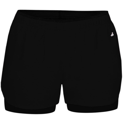 Badger Women's Double Up Shorts 6150 Women's Double Up Shorts Thumbnail