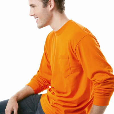 USA-Made 50/50 Long Sleeve Pocket T-Shirt Thumbnail