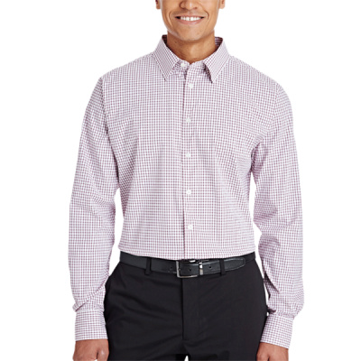 Devon & Jones CrownLux Performance® Men's Micro Windowpane Woven Shirt DG540 CrownLux Performance® Men's Micro Windowpane Woven Shirt Thumbnail