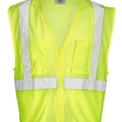 Kishigo Unisex Self Extinguishing Mesh Vest FM419-420 Unisex Self Extinguishing Mesh Vest Thumbnail