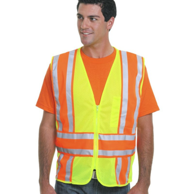 Bayside Unisex USA-Made ANSI Safety Mesh Vest 3787 Unisex USA-Made ANSI Safety Mesh Vest Thumbnail