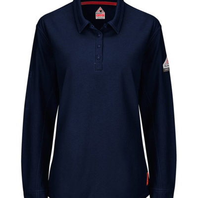 Bulwark iQ Series® Women's Long Sleeve Polo with 4-Button Placket QT15 iQ Series® Women's Long Sleeve Polo with 4-Button Placket Thumbnail