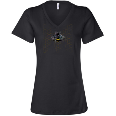M-BeeLIEVABLE Ladies V-Neck T-SHIRT MLTS1 M-BeeLIEVABLE Ladies V-Neck T-SHIRT Thumbnail