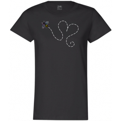 Bee Loved Ladies Crew Neck T-Shirt BLWCN Bee Loved Ladies Crew Neck T-Shirt Thumbnail